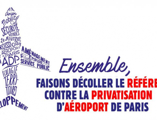 Non à la privatisation d’Aéroports de Paris ! Oui au RIP !