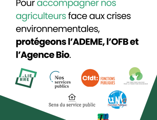 Pour accompagner nos agriculteurs face aux crises environnementales, protégeons l’ADEME, l’OFB et l’Agence Bio