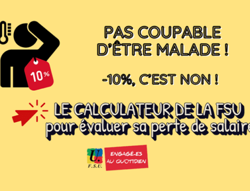 Pour le maintien de la rémunération à 100% et l’abrogation du jour de carence : pétition intersyndicale