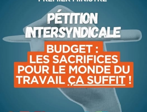 Communiqué Intersyndical – Les sacrifices pour le monde du travail, ça suffit !